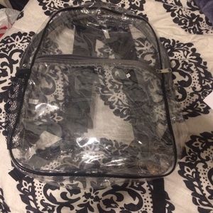 Clear book bag for concerts